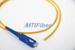 OM1 OM2 Fibre Optic Pigtails With Simplex Orange PVC Outer Jacket