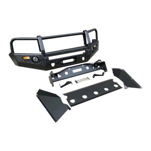 China 2009-2024 Volkswagen Amarok Winch Bull Bar Front Bumper Rear Bumper with Tire Carrier Jerrycan Holder Protection and Decoration factory