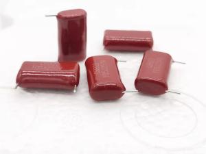 China Length 4mm Red Metallized Polypropylene Film Capacitor CBB22 105J250V factory