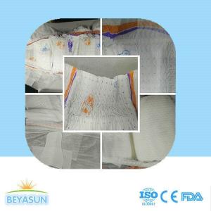 China High Absorption Hypoallergenic Disposable Diapers Plain Non Woven For Baby factory
