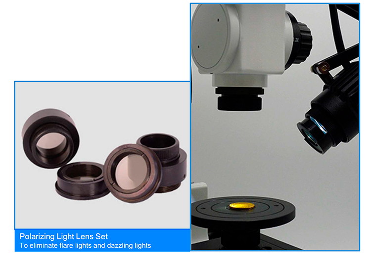 OPTO-EDU 3.2x - 192x Binocular Forensic Comparison Microscope with LED Illumination for Student and School Applications