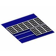Corrugated Metallic Tile Roof Solar Mounting System Standing Seam Trapezoidal