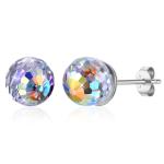 0.6X0.6cm 0.9 Gram Sterling Silver Jewelry Earrings Birthstone Ball Stud Earring