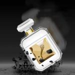 Compatible for Airpods Luxury Perfume Bottle Clear Case Cover Protective