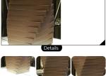 Wooden Custom Glass Display Cases With 6MM Glass Open Door Matte Brown