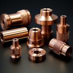 CNC Turned Copper Metal Spare Parts CNC Turning Machining Metal Lathe Parts