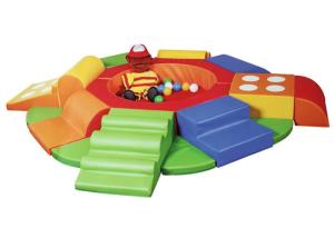 China Sensory Training Soft Play Sponge Combination Of Drilling And Sliding factory