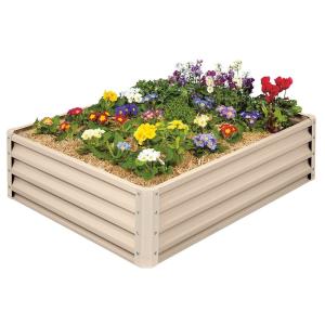 China 5ft 14.5lbs Raised Metal Garden Bed For Vegetables factory