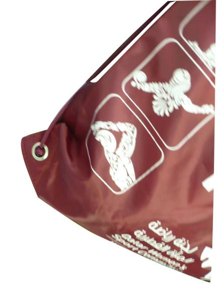 400D full color printing strap string drawing nylon storage bags