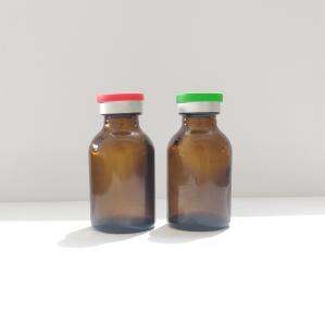 China 20ml amber moulded injection vial amber glass vial factory