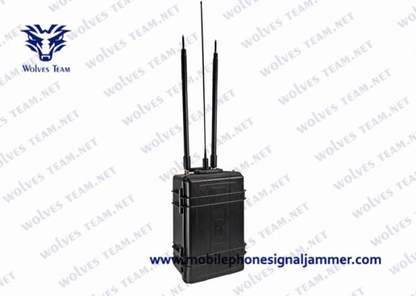 500W Portable Cell Phone RF Signal Vehicle Bomb Jammer With DDS Convoy Jamming