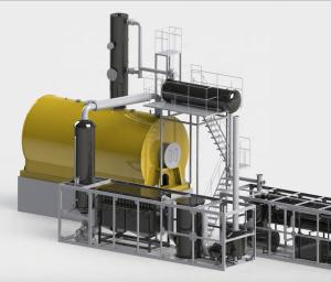 China Waste Tyre Pyrolysis Oil To Diesel Distillation Equipment Used Motor Oil Recycling Plant factory