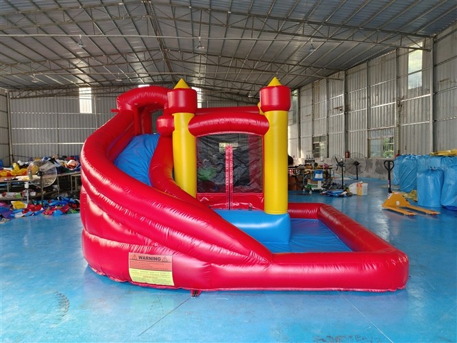 EN14960 Fireproof Commercial Inflatable Combo Water Slides Blow Up Combo Bounce Houses