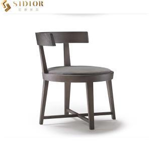 China Modern Ergonomic Solid Wood Leg Dining Chair Dining Room Furniture factory