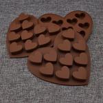 Multi Shaped 128g 10 Cavities Silicone Chocolate Molds