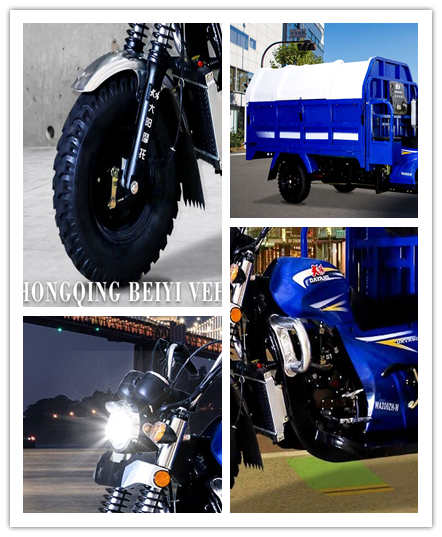200cc Garbage Transport Tricycle with Motorized Power Engine and Three Wheeler Design