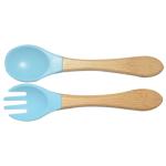 MHC Silicone Baby Feeding Set Bamboo Plate Bpa Free Divided Suction Dining Kids