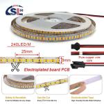 Indoor Decoration LED Strip Light 12v24v 240leds 8mm 2700k 3000k 4000k 6500K