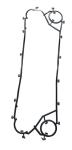 Long use in plate heat exhange Industrial phe clip on epdm gasket for heat