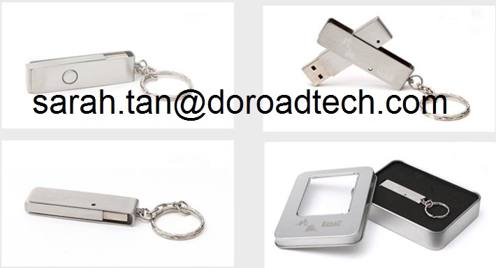Metal Slim Swivel USB Flash Drive, Lifetime Guaranteed Real Capacity Metal USB Pendrives