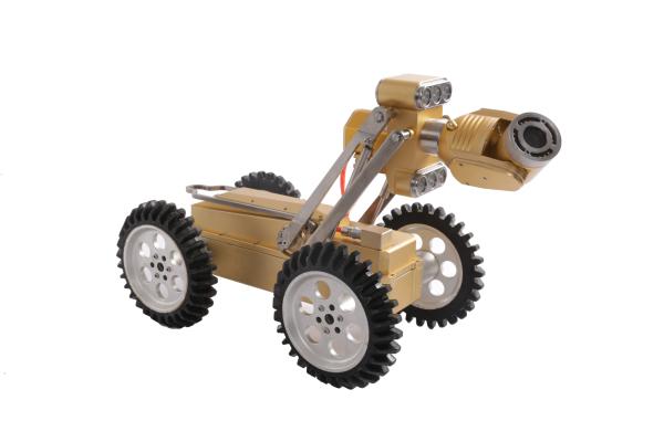 Robotic Crawler Pipe Inspection System , Crawler Inspection Camera For 250mm