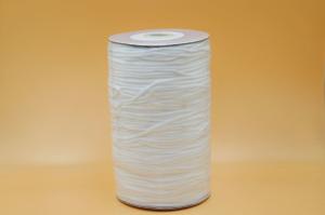 China 100 Yard 1/8 Inch Medical Elastic Band 3mm White Wide Round Band Soft Strap String factory