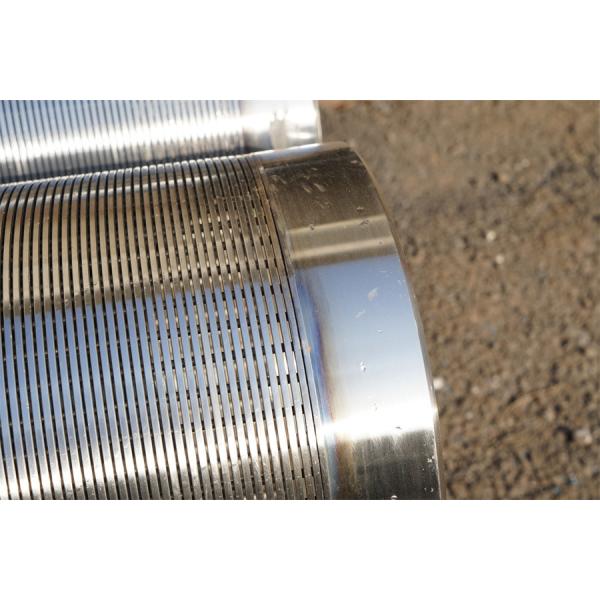 SS316L Wedge Wire Strainer Pipe 6 Inch 152.40mm Inner Diameter Continuous Slot Screen Tube