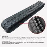 Excavator parts custom quality cheap rubber track system 180x60x37 small rubber