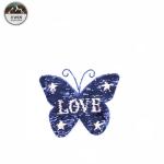 Various Styles Sequin Embroidery Patches Butterfly Series For Garment / Bags