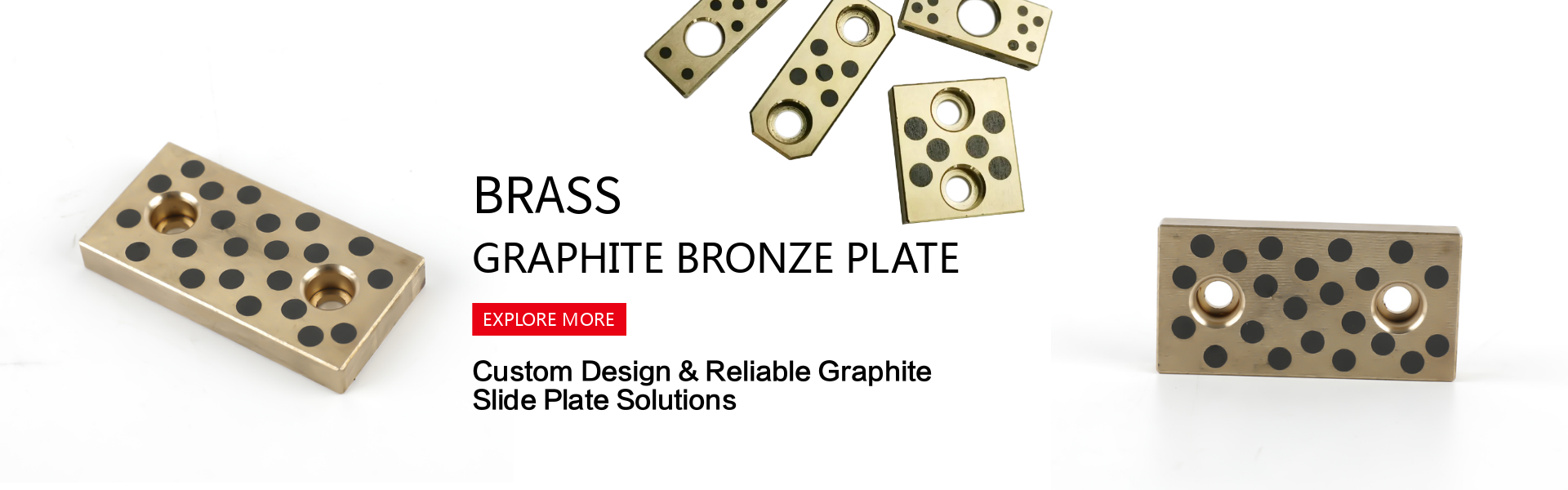 graphite bronze plate Copper Nickel Aluminium Bronze Slide Plate with Graphite Inset for Self-Lubricating Bearings
