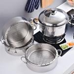Commercial Cookware Multilayer Stainless Steel Steamer Pot Large Capacity