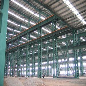 China Customize H Section Garage Steel Frame With Colored Steel Sheets Anti - Shock factory