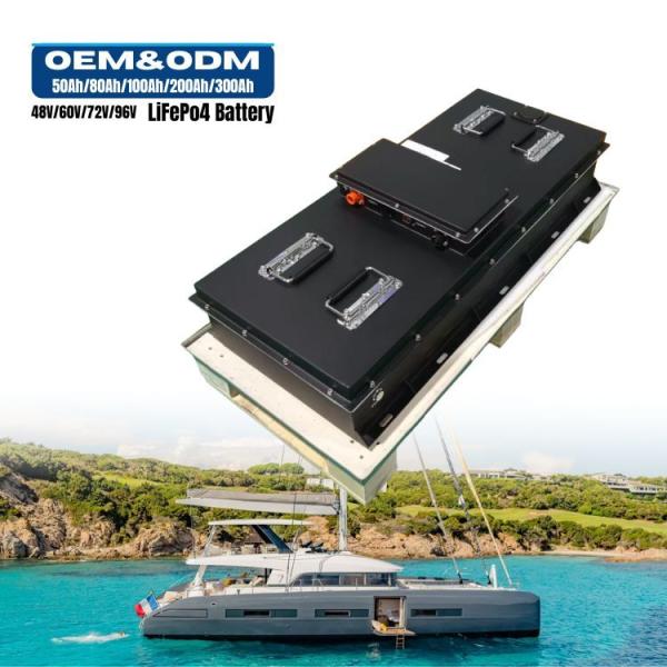 China OEM custom made boat battery 96V150AH Marine lithium battery  factory