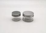 20g Clear PET Cosmetic Cream Jar With Screw Aluminum Cap
