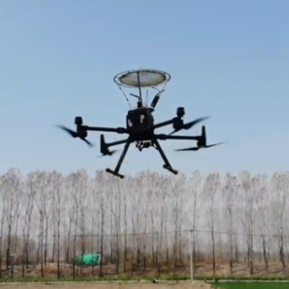 Tethered Drone Wind Turbine Lightning Protection Resistance Detection Device