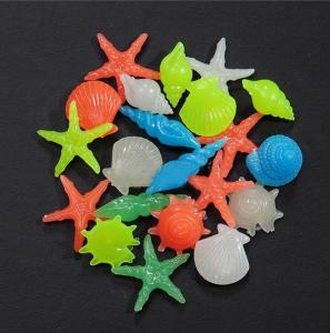 China Marine Organism Type 3mm Night Glow Pebbles For Fish Tank factory