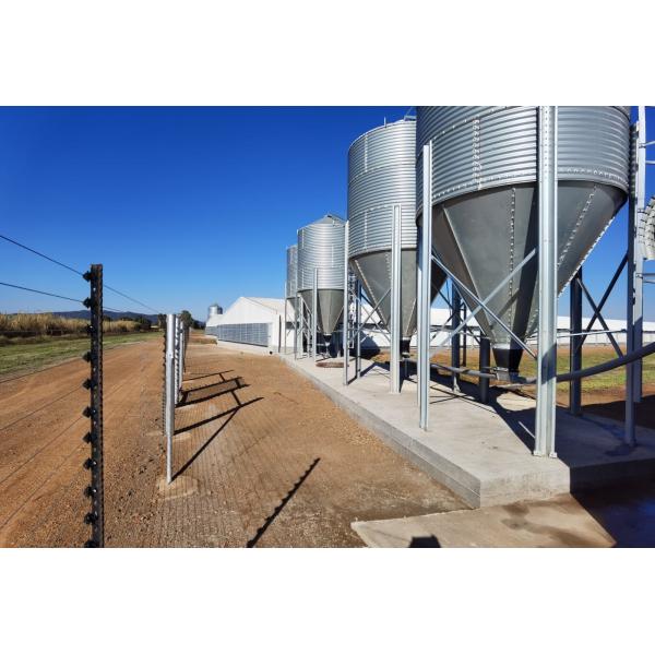 Hot Dip Galvanized Metal Steel Broiler Layer Poultry House With Automatic Brooding Equipment