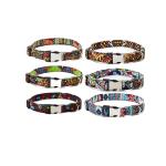 Heat Transfer Personalized Pet Collars Metal Buckle Custom Dog Collars