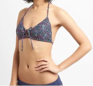 China Print Tie Bralette Bikini Top factory