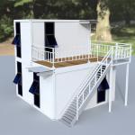 Zontop China Modern Ready Small Hurricane Proof Prefabricated Two Story Resort