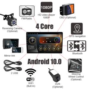 China Custom Boot Logo Support 2DIN Carditai Car Audio Player with 9Inch IPS Touch Screen factory