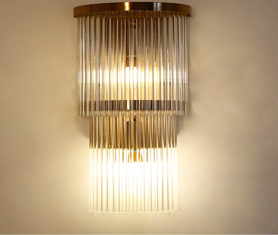 E14 Clear Color 260*H400 260*H580 Crystal Wall Lamp