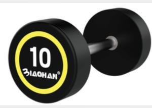 China 2kg - 30kgs Gym Fitness Dumbbell / Gym Accessory PU Dumbbells For Commercial Clubs factory
