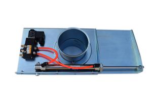 China Dust Extraction System 80mm Hvac Duct Zone Dampers Pneumatic Sliding Damper factory