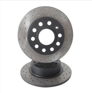 China OE 95535140251 Titanium Alloy Car Brake Disc Size 350*34MM Semi Metal Dustless factory