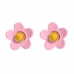 OEM ODM Flower Enamel Earrings 5g/Pair Colorful For Women