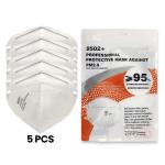 Skin Friendly KN95 Face Mask Anti Bacterial Premium High Breathability