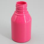 70ml 75ml PET Round Plastic Lotion Bottle Small Hot Pink Cosmetic Packaging