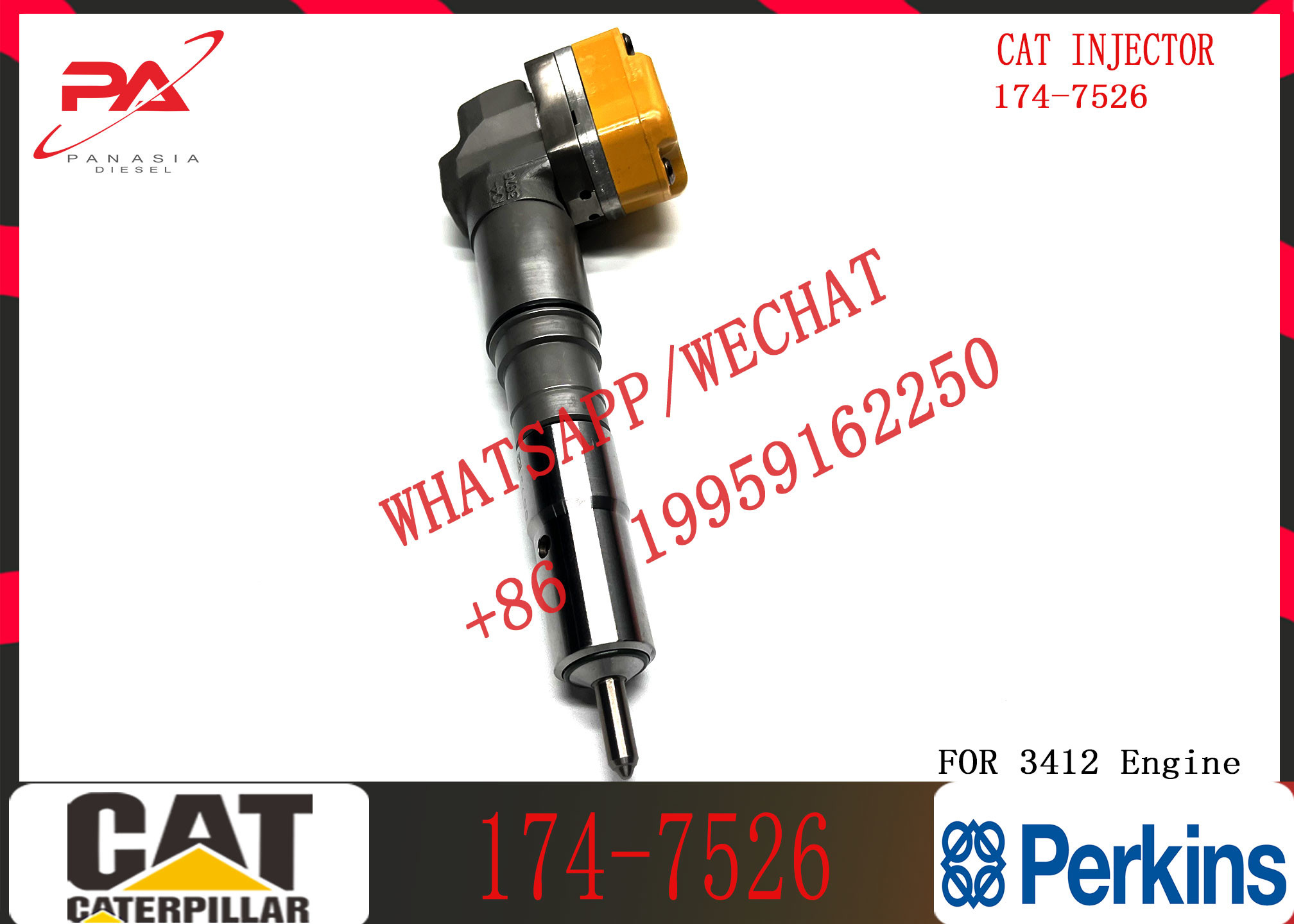 diesel fuel common rail injector 174-7526 10R-1265 173-9379 138-8756 155-1819 232-8756 for hot sale