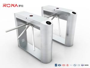 China Fingerprint Reader Tripod Turnstile Gate RFID Flap Barrier 30 Persons / Min Speed factory